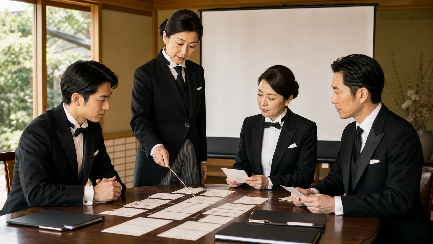 判断フローを使い、不在時の対応範囲を検討する危機管理研修