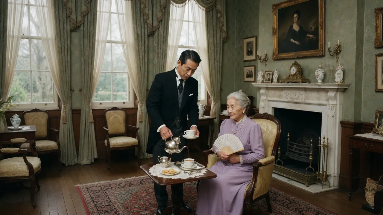 Professional Butler field training, an independent butler delivering high-quality hospitality service